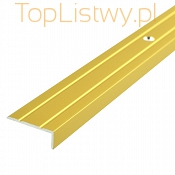 Kątownik Schodowy płaski ASPRO 25x10mm Złoty dł:0,9m