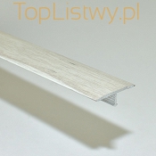 Aluminiowy Teownik Drewnopodobny Dąb 6P ASPRO 26mm dł:1,25m