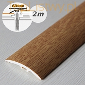 Dylatacyjna listwa progowa MYCK 42mm PVC dąb 4P dł:2m