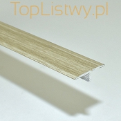 Aluminiowy Teownik Drewnopodobny Dąb 2P ASPRO 26mm dł:1,25m