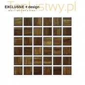 Mozaika bambusowa 48x48mm chocolate (tafla: 305x305mm)