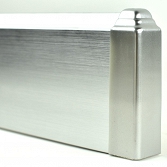Narożnik zewnętrzny listwy polistyrenowej srebrnej H:98mm