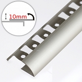 Listwa zakończeniowa ASPRO 10mm aluminiowa surowa dł:2,5m