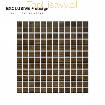 Mozaika bambusowa 23x23mm chocolate (tafla: 305x305mm)