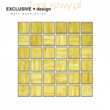 Mozaika bambusowa 48x48mm honey (tafla: 305x305mm)
