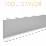 Listwa Przypodłogowa Aluminiowa ASPRO H:70mm Srebrna dł:2,5m