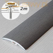 Dylatacyjna listwa progowa MYCK 42mm PVC srebro dł:2m