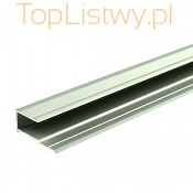 Aluminiowa Listwa panelowa BORCK 16x8 srebro dł:1,8m