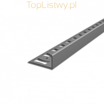 Listwa zakończeniowa ASPRO 10mm PVC szary L4 dł:2,5m
