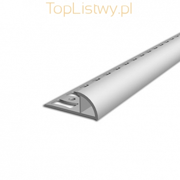 Listwa zewnętrzna ASPRO 8mm PVC biały L0 dł:2,5m