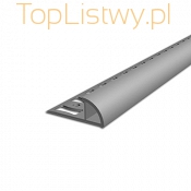 Listwa zewnętrzna ASPRO 8mm PVC szary L4 dł:2,5m