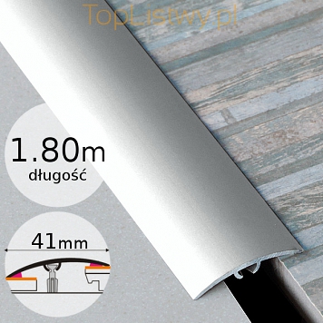 Listwa Progowa Aluminiowa BORCK 41mm srebrna dł:180cm