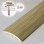 Dylatacyjna listwa progowa MYCK 42mm PVC dąb 8p dł:1m