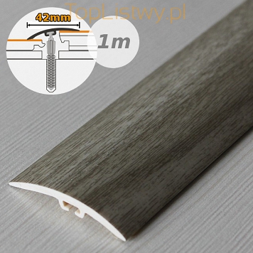 Listwa Progowa MYCK Dylatacyjna 42mm PVC dąb dł:1m