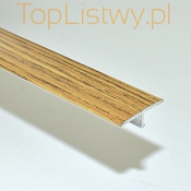 Aluminiowy Teownik Drewnopodobny Dąb 15 ASPRO 26mm dł:1,25m