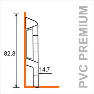 Listwa PVC PREMIUM 8,2cm wysokości