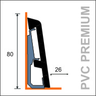 Listwa PVC PREMIUM 8cm wysokości