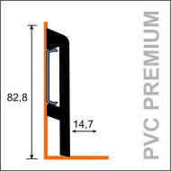 Listwa PVC PREMIUM 8,2cm wysokości